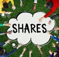 Shares Shareholder Asset Contribution Proportion Concept Royalty Free Stock Photo