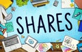 Shares Sharing Help Give Dividend Concept Royalty Free Stock Photo