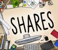 Shares Sharing Help Give Dividend Concept Royalty Free Stock Photo