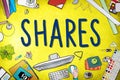 Shares Sharing Help Give Dividend Concept