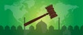 Sharia Islam law justice Royalty Free Stock Photo