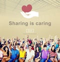 Sharing Caring Share Opinion Social Networking Concept Royalty Free Stock Photo