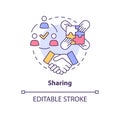 Sharing concept icon Royalty Free Stock Photo