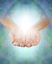 Sharing Divine Healing Energy Royalty Free Stock Photo