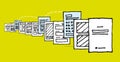 Sharing documents / Select and edit page or Printing queue