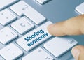 Sharing economy - Inscription on Blue Keyboard Key