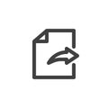 Sharing file line icon