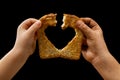 Sharing food with love Royalty Free Stock Photo