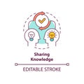 Sharing knowledge concept icon Royalty Free Stock Photo