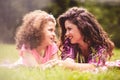 Sharing the perfect mother daughter relationship Royalty Free Stock Photo