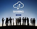 Sharing Social Media Networking Exchange Concept Royalty Free Stock Photo