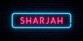 Sharjah neon sign.