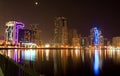 Sharjah at night