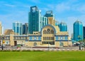 Sharjah, United Arab Emirates. The Central Souk, differently Blue Souk or Gold Souk - market in Sharjah. Royalty Free Stock Photo
