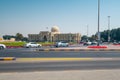 Sharjah, United Arab Emirates - March 24, 2021:Consultative Council of Sharjah and Kuwait square in Sharjah emirate in the UAE