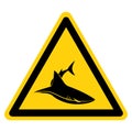 Shark Area Symbol Sign,Vector Illustration, Isolate On White Background Label. EPS10