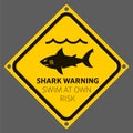 Shark area warning