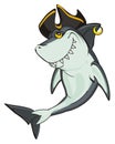 Shark in black hat