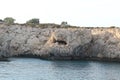 Shark cave along Cyprus coastline Royalty Free Stock Photo