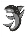 Shark emblem emblem element Royalty Free Stock Photo