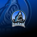 Shark esport mascot logo design