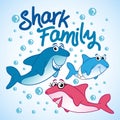 Shark Family - T-Shirts, Hoodie, Tank, gifts.