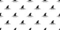 Shark fin seamless pattern vector dolphin whale isolated wallpaper background doodle