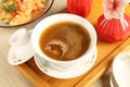 Shark fin soup Royalty Free Stock Photo