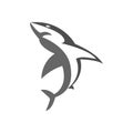 Shark fish icon vector design template basic RGB