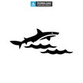 Shark icon or logo isolated sign symbol vector illustration Royalty Free Stock Photo