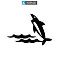 Shark icon or logo isolated sign symbol vector illustration Royalty Free Stock Photo