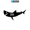 Shark icon or logo isolated sign symbol vector illustration Royalty Free Stock Photo