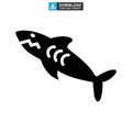 Shark icon or logo isolated sign symbol vector illustration Royalty Free Stock Photo