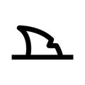 shark icon or logo isolated sign symbol vector illustration Royalty Free Stock Photo