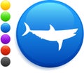 Shark icon on round internet button