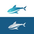 Shark illustration icon designTemplate Royalty Free Stock Photo