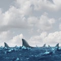 Shark Infested Waters Royalty Free Stock Photo