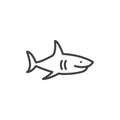 Shark line icon