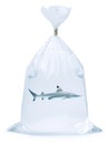 Shark Plastic Bag Royalty Free Stock Photo