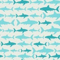 Shark seamless pattern