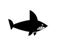 Shark sign. Sharks icon. Marine predator fish
