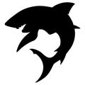 Shark Silhouette Royalty Free Stock Photo