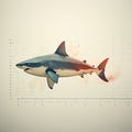 Shark Length Graph Illustration With Nadav Kander Style