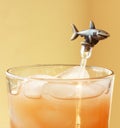 A Shark Swizzle Stick