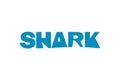 Shark Typography Logo Royalty Free Stock Photo