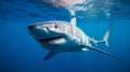 shark in the blue sea Royalty Free Stock Photo