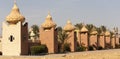 Sharm El Sheikh, downtown. Sinai, Egypt. East Bazaar with minarets,