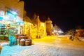 Evening alley of 1001 nights market, Sharm El Sheikh, Egypt