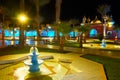 Arabic style garden, Sharm El Sheikh, Egypt Royalty Free Stock Photo