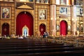 Sharm el Sheikh, Egypt - Detsember 26, 2019: Coptic Orthodox Church interior- All Saints Church. All Saints in Heavens Samaaeyeen